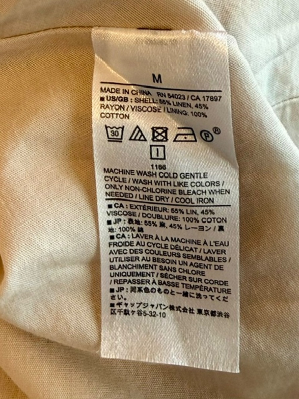 NWT Banana Republic Linen Blend Midi Skirt in Flax Size M - Picture 7 of 11